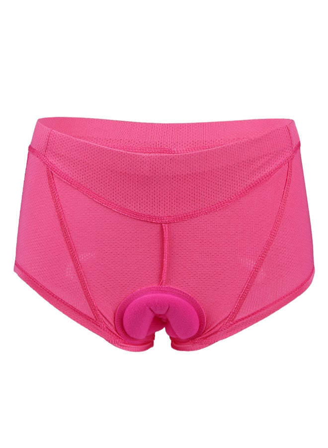 3D Padded Underwear Cycling Shorts Rose Red - Image 1