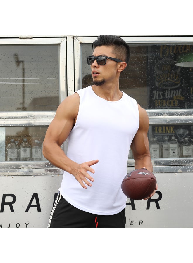 Quick Dry Sport Vest White  - Image 3