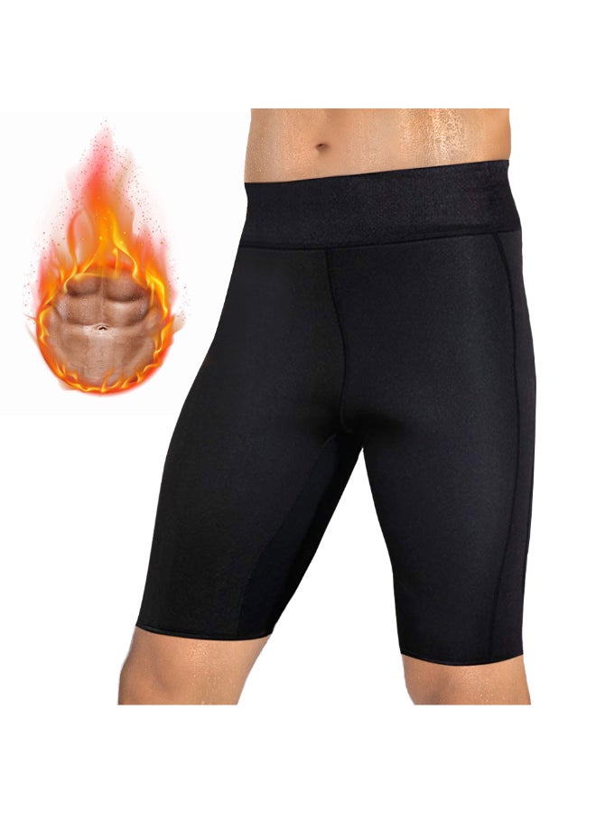 Compression Slimmer Neoprene Sauna Body Shaper Leggings Black - Image 1