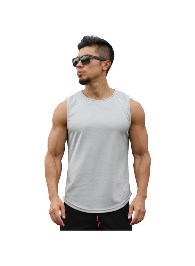 Quick Dry Sport Vest Light Grey  - Image 3