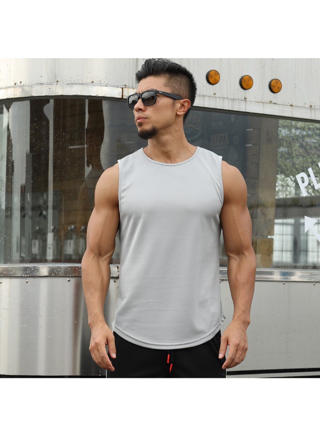 Quick Dry Sport Vest Light Grey  - Image 1