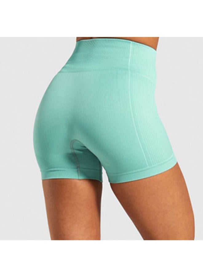 Quick Drying High Waist Sportswear Shorts Green - Image 1