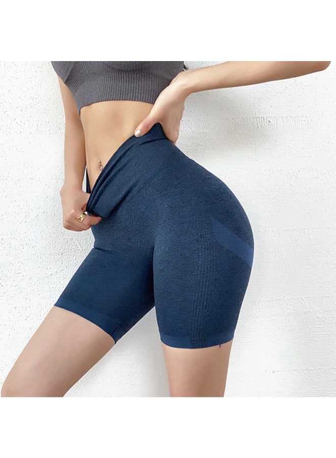 Quick Drying High Waist Sportswear Leggings Blue - Image 1
