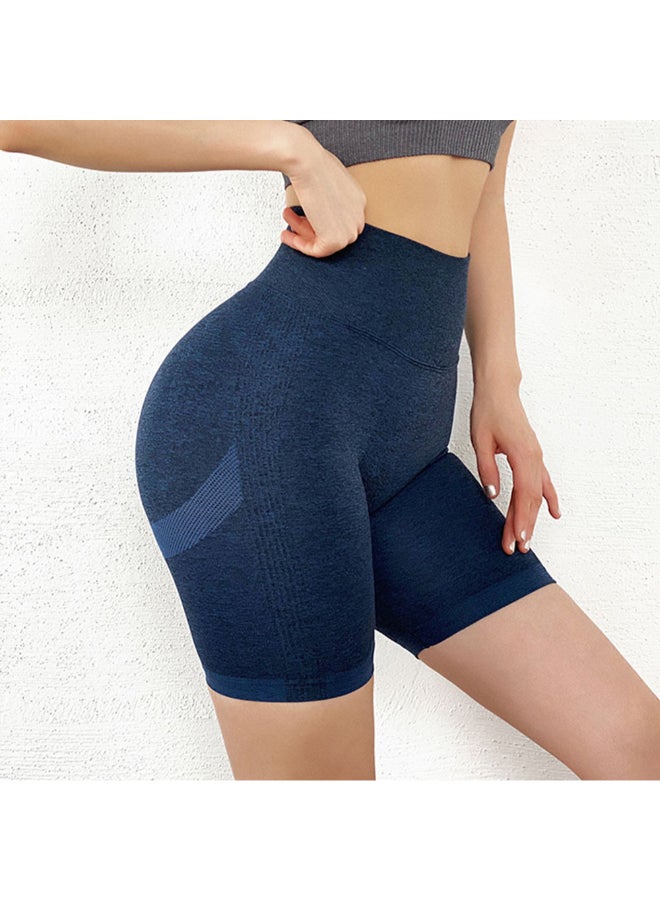 Quick Drying High Waist Sportswear Leggings Blue - Image 2
