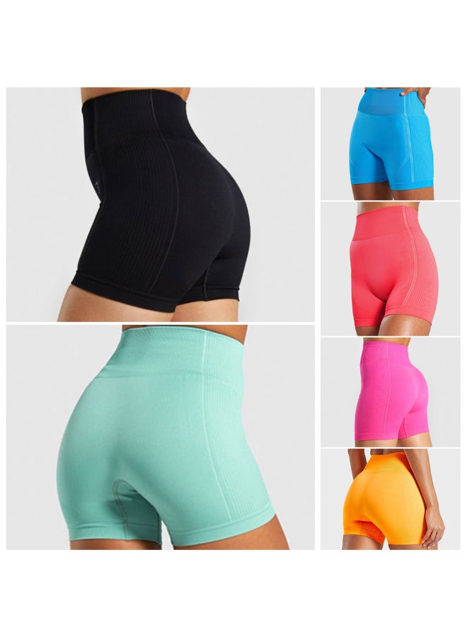 6-Piece Quick Drying High Waist Sportswear Leggings Set Multicolour - Image 1