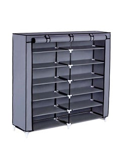 ALMUFARREJ 12-Layer Shoe Rack Grey 118x130x30cm  - Image 1