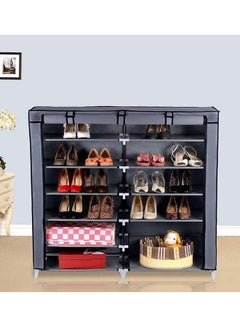 ALMUFARREJ 12-Layer Shoe Rack Grey 118x130x30cm  - Image 2
