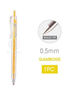 M&G Retractable Gel Pen 0.5 Mm No.Agph5603 Yellow  - Image 1
