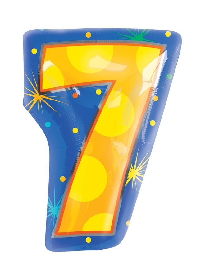 Anagram Number 7 Shaped Balloon Decorations Party Supplies 