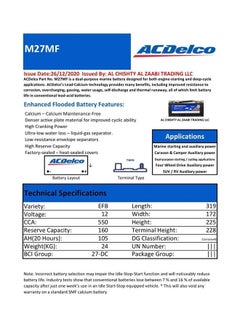 Ac Delco Automotive Battery  - Image 2