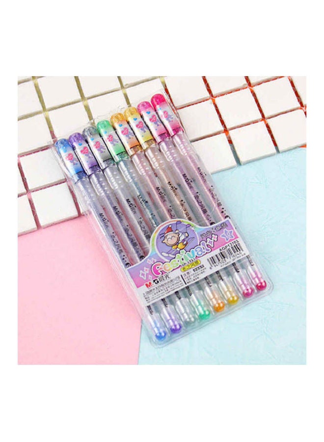 flash color gel pens 8 colors set Multicolour - Image 1