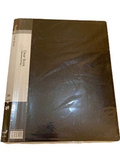 Generic Clear book Paper Holder - A4 - 30pockets Black 