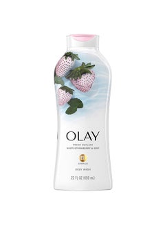 Outlast Body Wash White Strawberry And Mint Multicolour 650ml