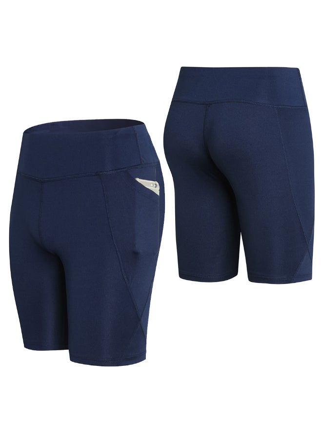 Generic - Fitness Gym Workout Running Shorts Pants Blue - Image 1