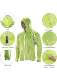 Generic MTB Bicycle Rain Jacket Green  - Image 4