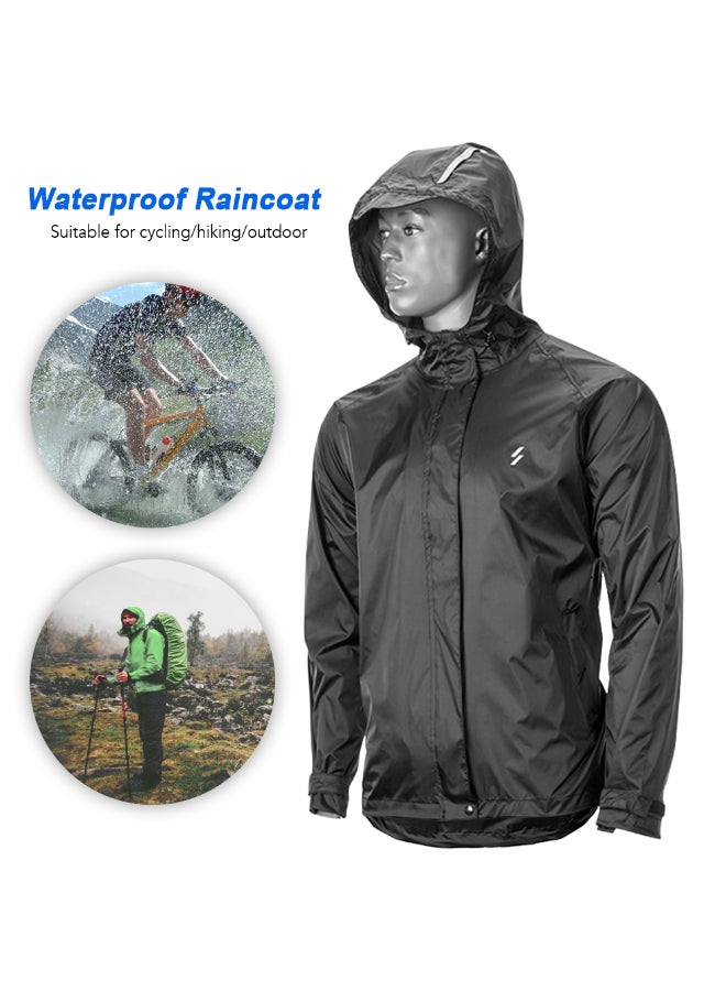 Generic - MTB Bicycle Rain Jacket Black - Image 1