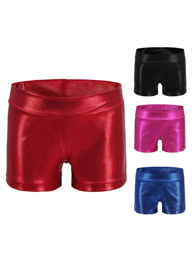 Glitter Stretchable Quick Dry Dance Shorts Black  - Image 4