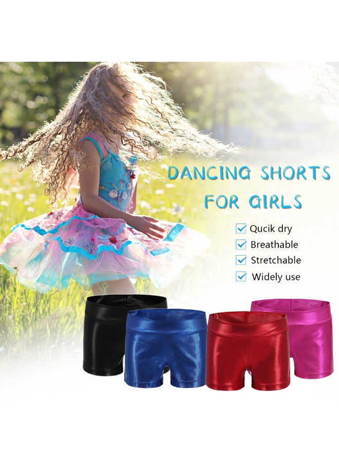 Glitter Stretchable Quick Dry Dance Shorts Black  - Image 2