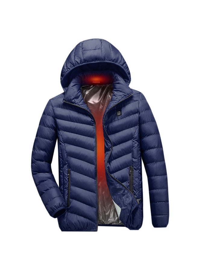 Electric USB Charging Heated Jacket Blue - Image 1