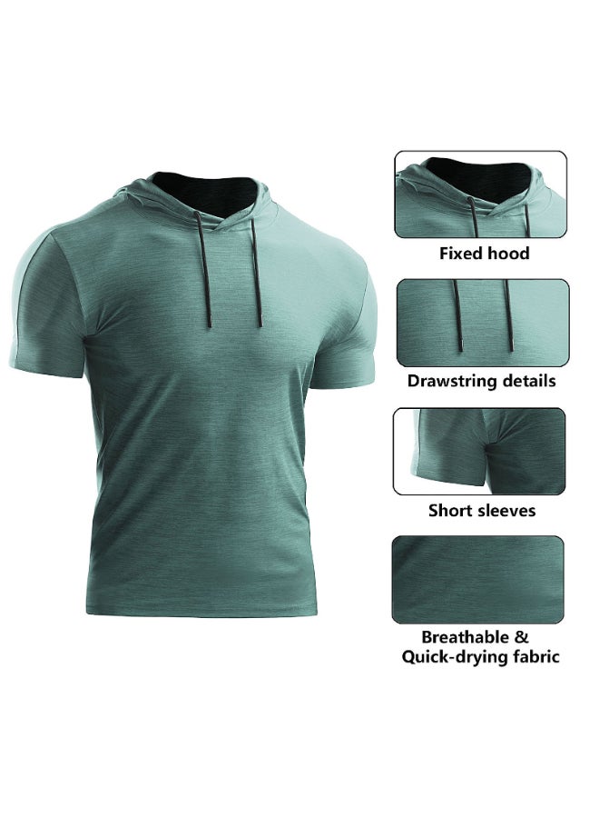 Pack Of 2 Summer Sports T-Shirt Grey/Green - Image 5