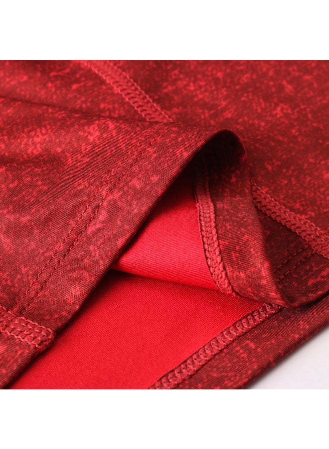 Quick Dry Elastic Sportswear T-Shirt Red  - Image 2