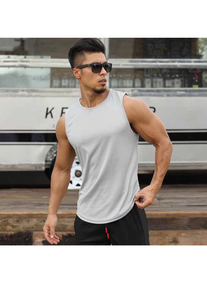 Quick Dry Sport Vest Light Grey  - Image 4
