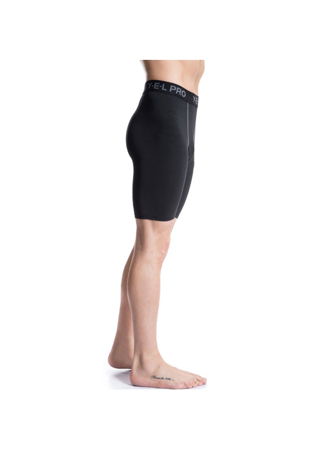 Quick Dry Stretch Sportswear Shorts Black/White - Image 3