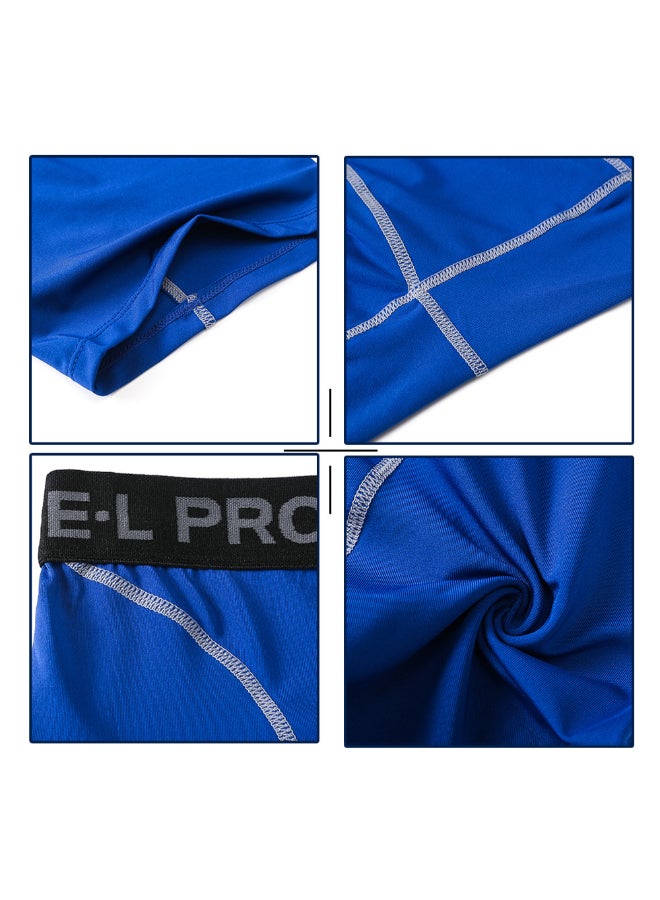 Quick Dry Stretch Sportswear Shorts Blue - Image 2