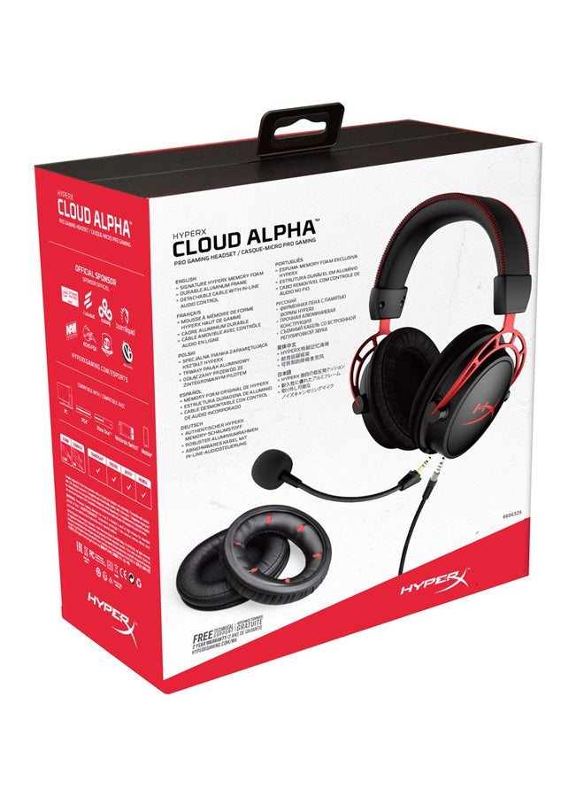 HYPERX - Cloud Alpha Gaming Headset For PS4/PS5/XOne/XSeries/NSwitch/PC - Image 1