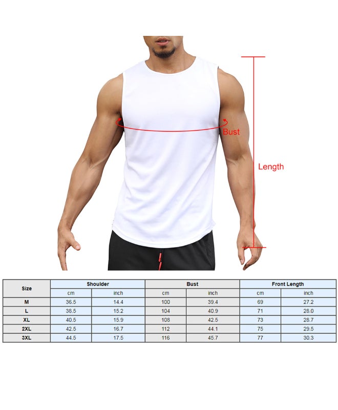 Men's Sport Tops Running Vest Green  - Image 3