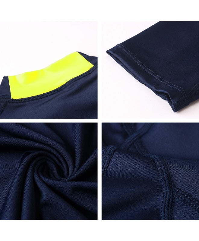 Generic - Long Sleeved Men Sport Shirts Dark Blue - Image 1