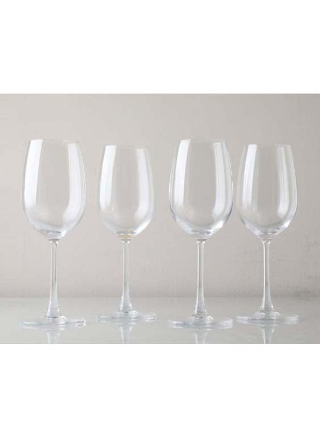 بان هوم  كؤوس ذات ساق كلاسيكية من 4 قطع شفاف - Image 1