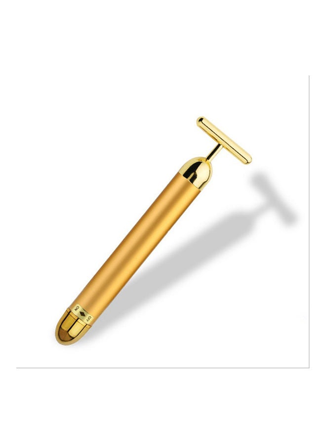 Generic Mini 24k V Face Stick Face Massager Gold 