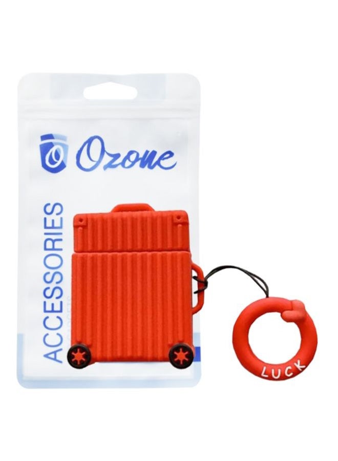 Ozone Protective Case For Apple AirPods 1/2 With Keychain Holder Orange/Black/White - Image 2