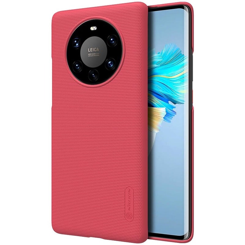 Super Frosted Shield Shockproof Back Cover For Huawei Mate 40 Pro Plus Bright Red