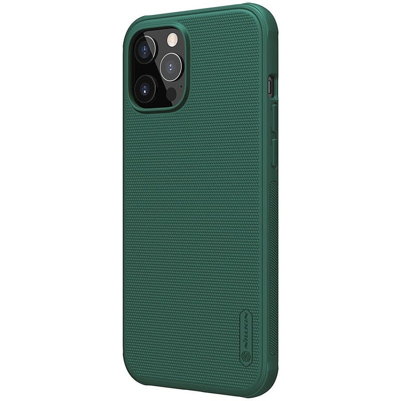 Nillkin - Super Frosted Shield Pro PC/TPU Protective Case For Apple iPhone 12 Pro Max green - Image 1