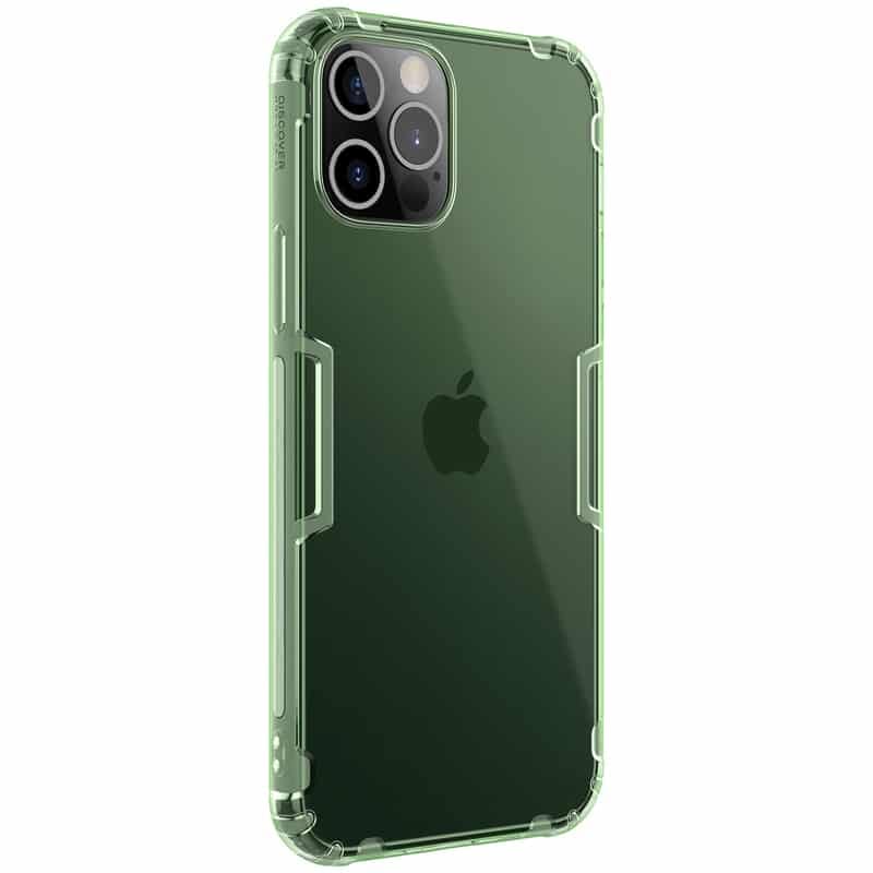 Nillkin Nature TPU Case For Apple iPhone 12 / 12 Pro - clear dark green - Image 2