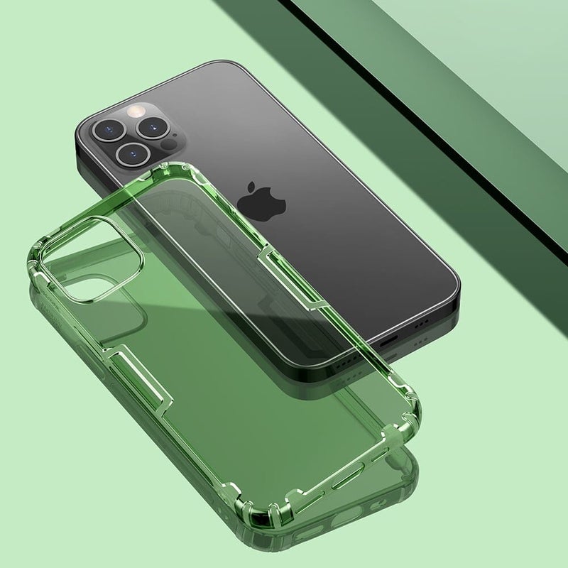 Nillkin Nature TPU Case For Apple iPhone 12 / 12 Pro - clear dark green - Image 3