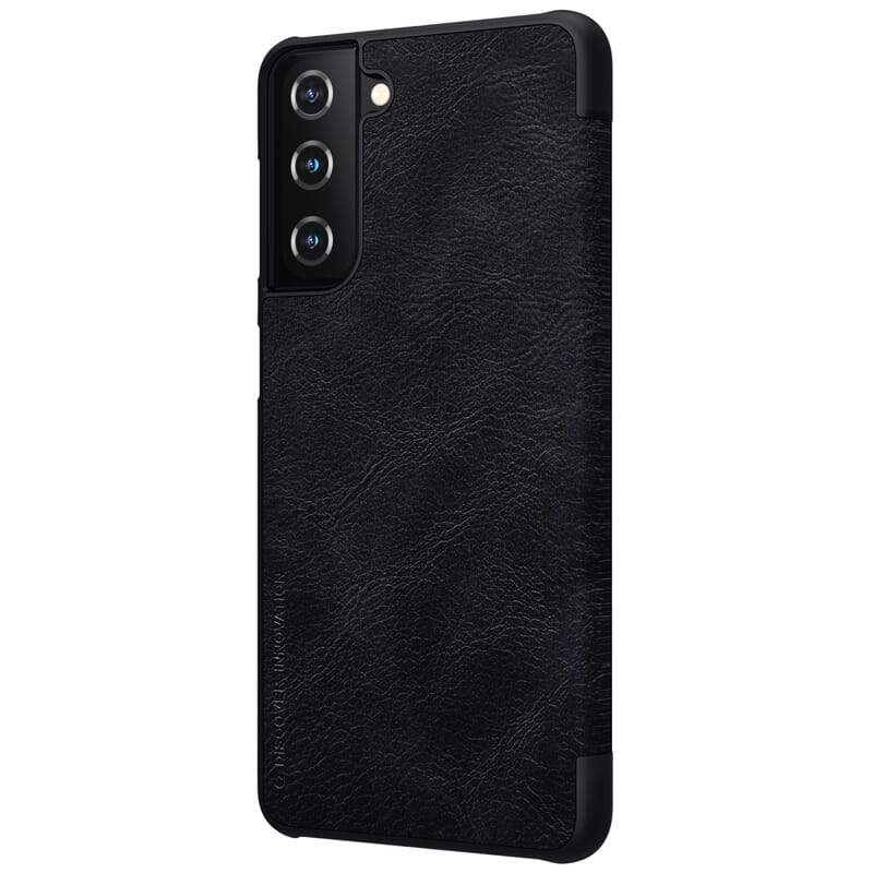 Nillkin Filp Qin Leather Case For Samsung Galaxy S21 Plus Black - Image 2