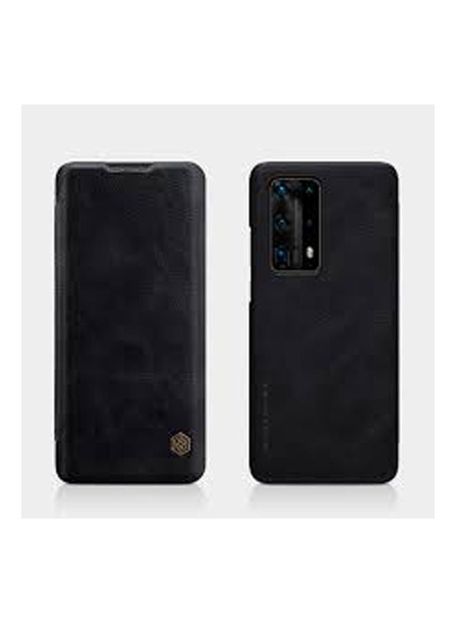 Nillkin Qin Flip Leather Case For Huawei P40 Pro Plus Black - Image 1