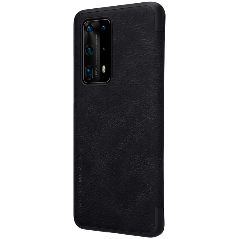 Nillkin Qin Flip Leather Case For Huawei P40 Pro Plus Black - Image 2