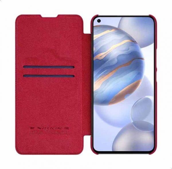Nillkin Qin Flip Leather Case For Honor 30 Red - Image 2