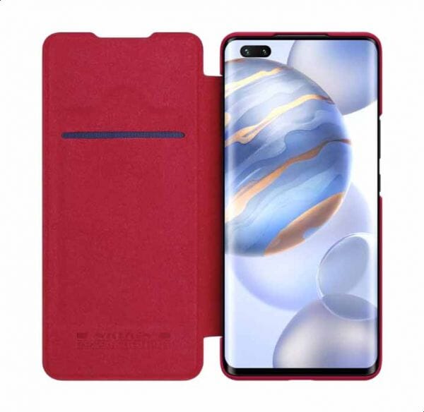 نيلكين Qin Flip Leather Case For Honor 30 Pro / 30 Pro Plus Red  - Image 3