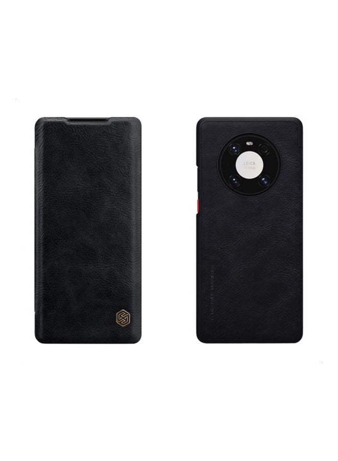 Nillkin Qin Flip Leather Case For Huawei Mate 40 Black - Image 1