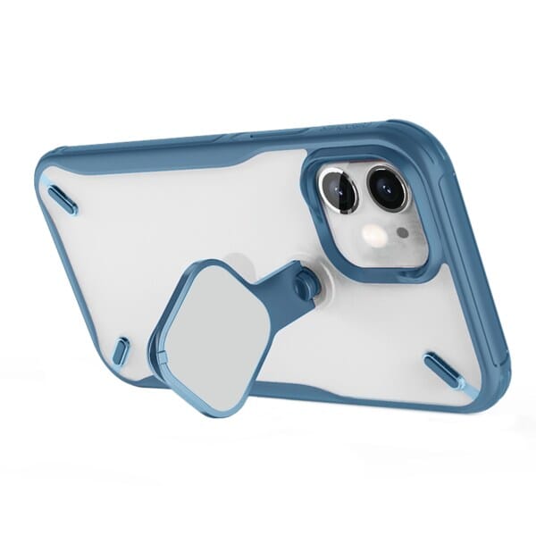 Nillkin Cyclops Case with a Camera Cover & Foldable Kickstand For Apple iPhone 12 Mini white blue  - Image 3