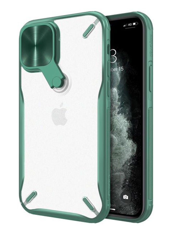 Nillkin Cyclops Case with a Camera Cover & Foldable Kickstand For Apple iPhone 12 / 12 Pro white  green - Image 1