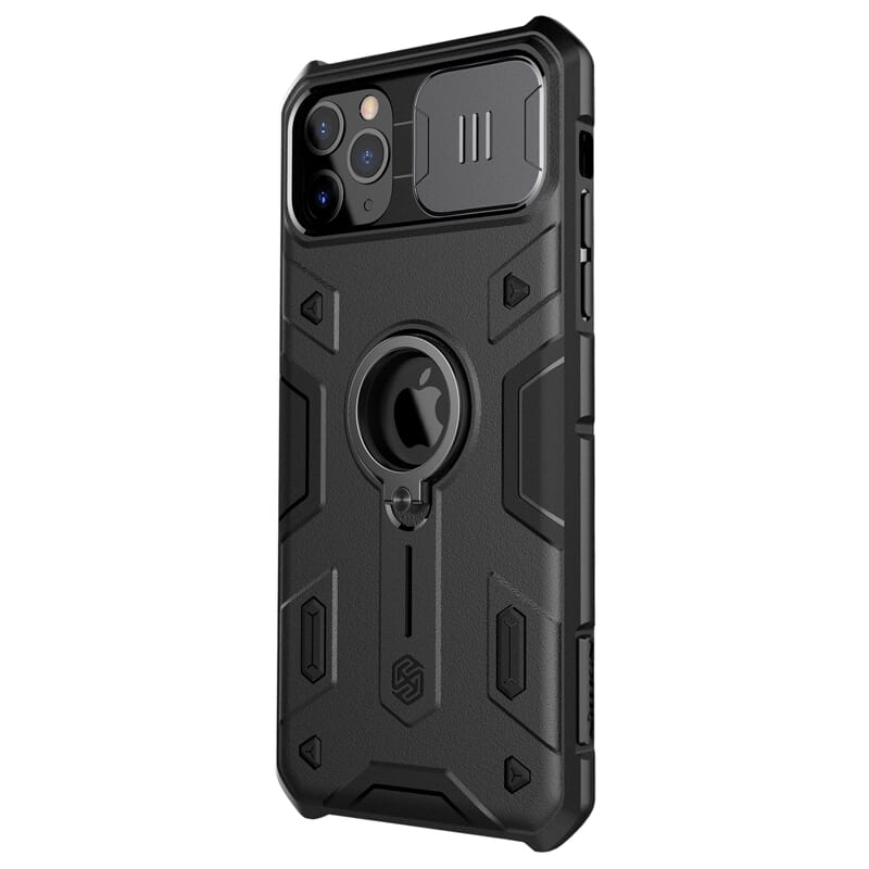 Nillkin CamShield Armor Case with Dazzling Metal Camera Cover For Apple iPhone 11 Pro Max Black - Image 2