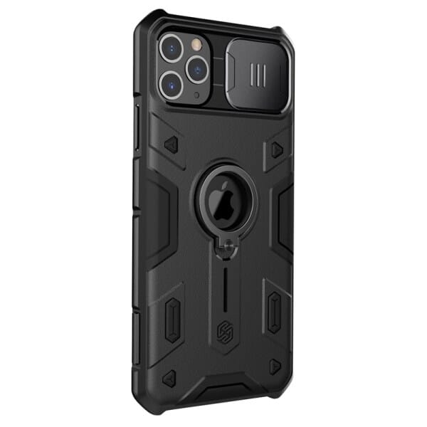 Nillkin CamShield Armor Case with Dazzling Metal Camera Cover For Apple iPhone 11 Pro Max Black - Image 3