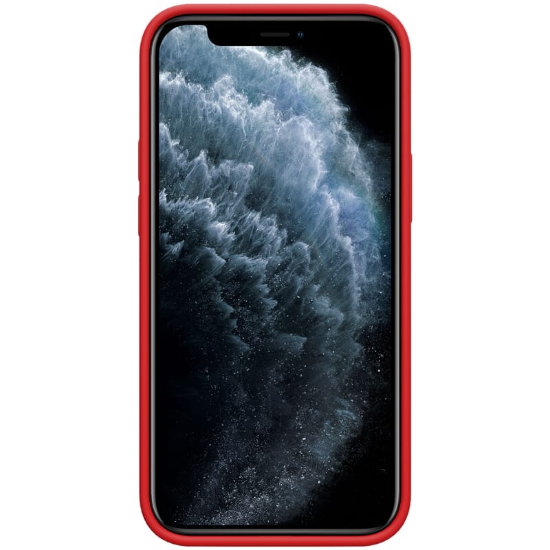 Flex Pure Liquid Silicone Case For Apple iPhone 12 Pro Max Red