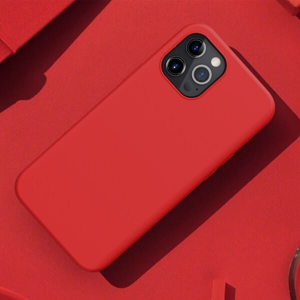 Flex Pure Liquid Silicone Case For Apple iPhone 12 Pro Max Red